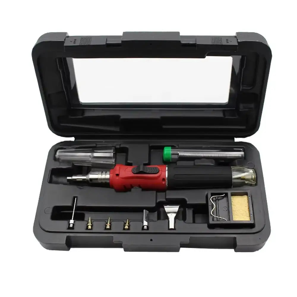 10 in 1 Gas Soldering Iron Set Professional Welding Torch Pen Kit Multifunctional Butane Tip Blow Burner Welding Repair