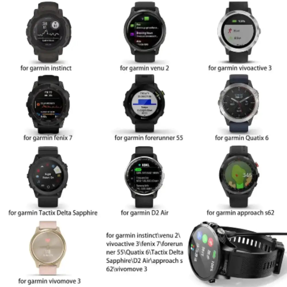 100cm USB-C Charger for Garmin Fenix 5–6 Pro