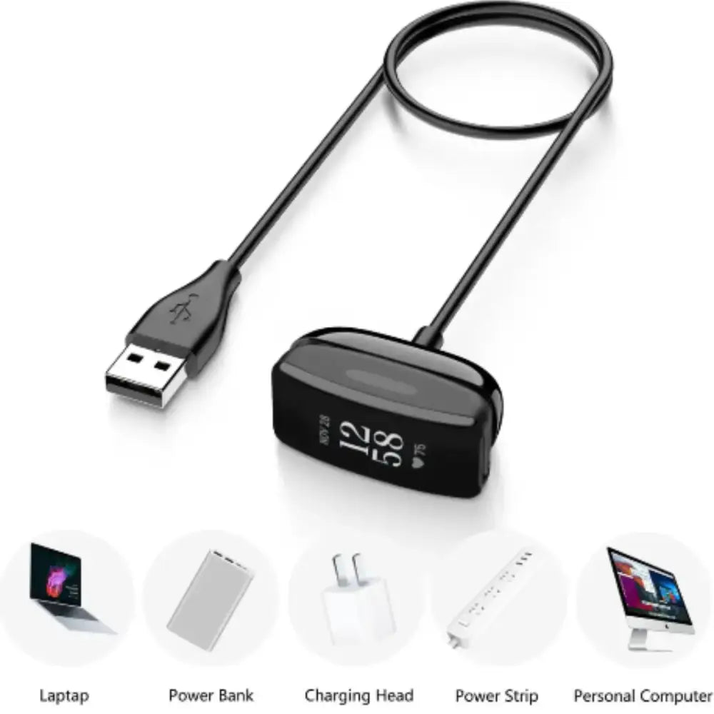 100cm USB Charger Cable for Fitbit Inspire & ACE Series