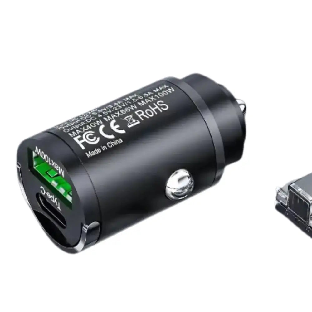 100W Mini USB-C Fast Car Charger Adapter - 9eight5