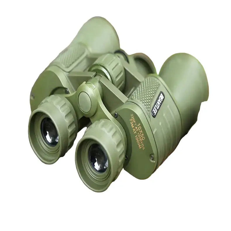 10x50 HD Long-Range Binoculars – Waterproof Outdoor Telescope - Green - SS