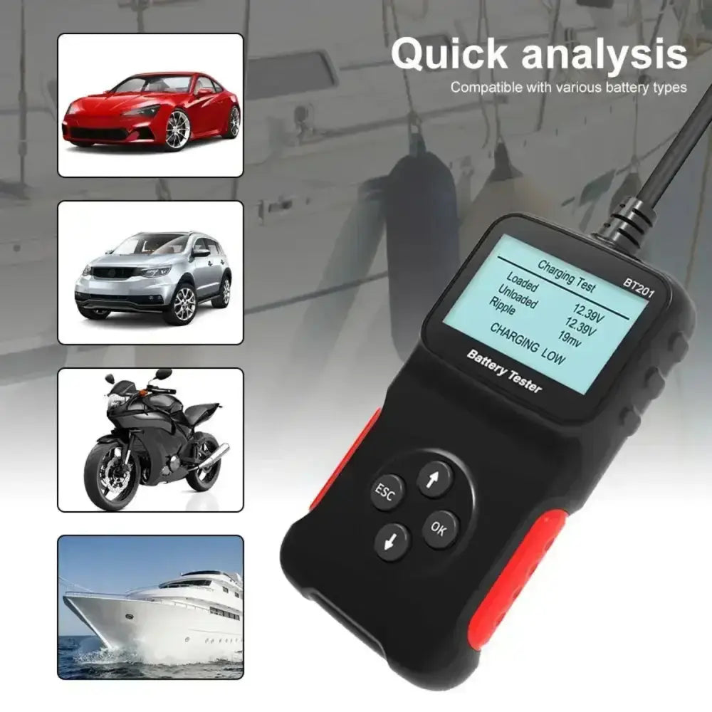 12V Car Battery Tester - Bt201