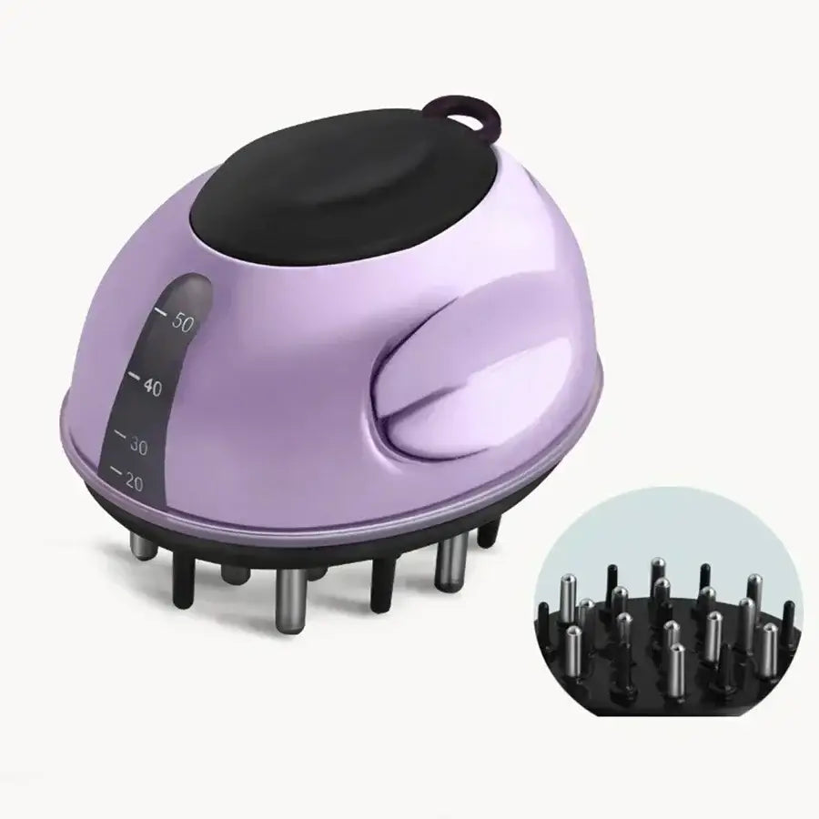 14-Pin Scalp Applicator & Liquid Comb - Purple / Massage Comb - HBC
