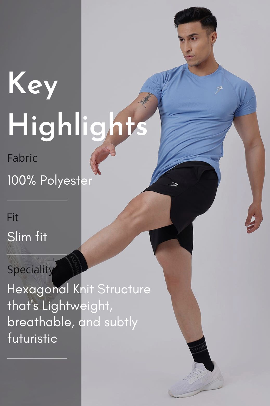 Slate T-shirt Light Blue