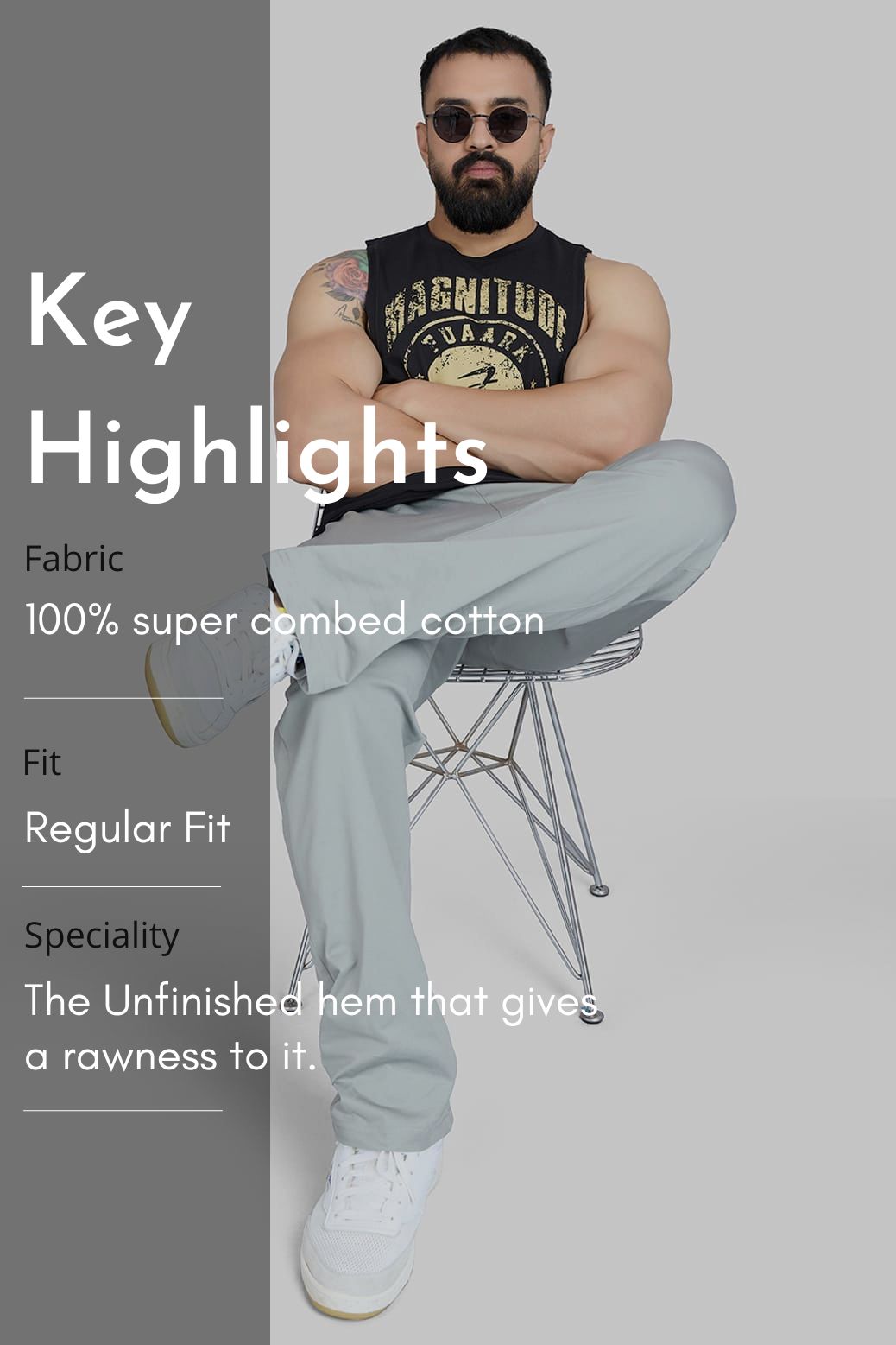 Magnitude Deep Arm Tank Black