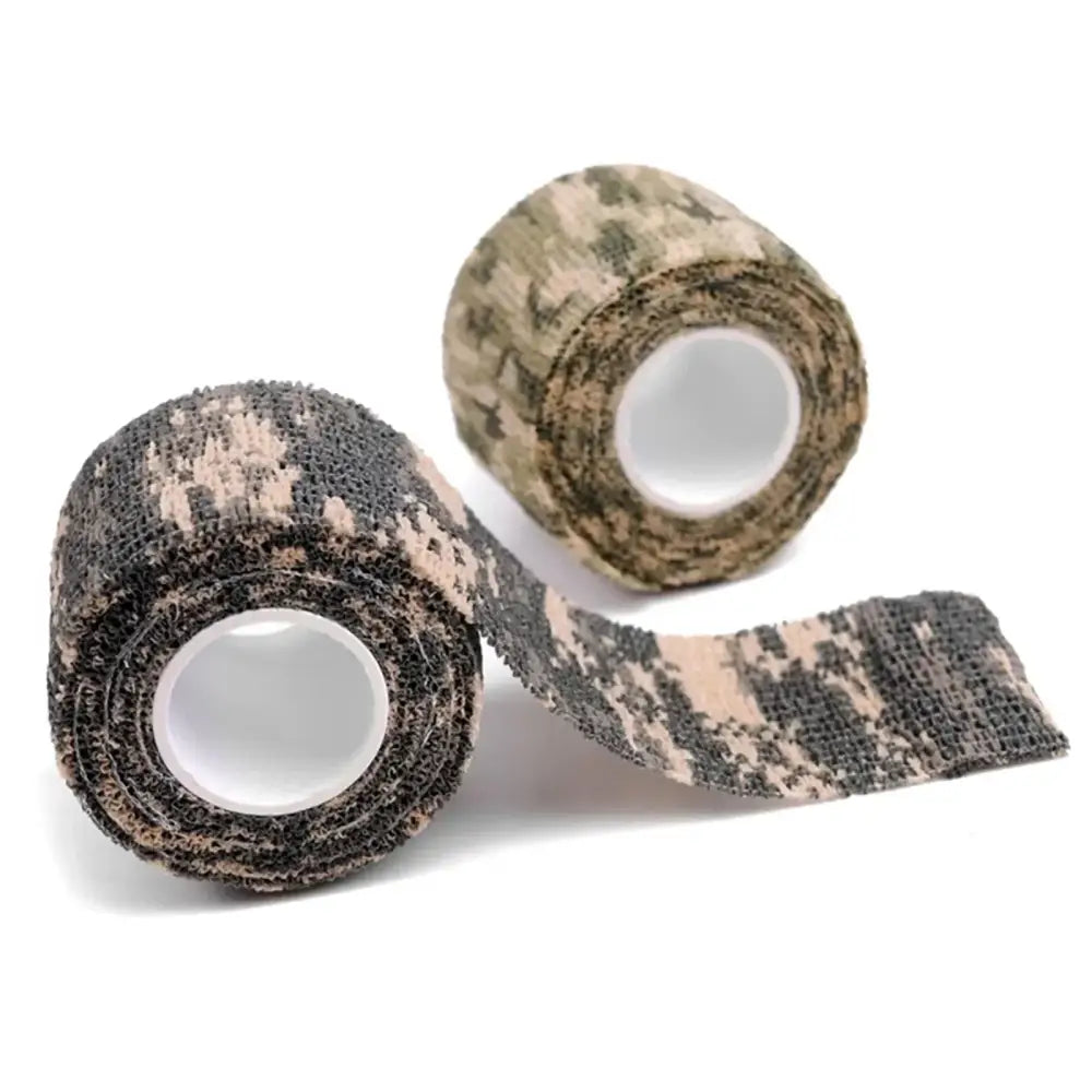 1pc Camouflage Invisible Tape Camo Form Reusable Self Cling Camo Hunting Rifle Fabric Tape Wrap Outdoor Camping