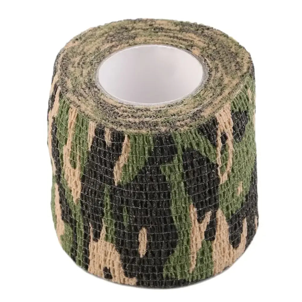 1pc Camouflage Invisible Tape Camo Form Reusable Self Cling Camo Hunting Rifle Fabric Tape Wrap Outdoor Camping