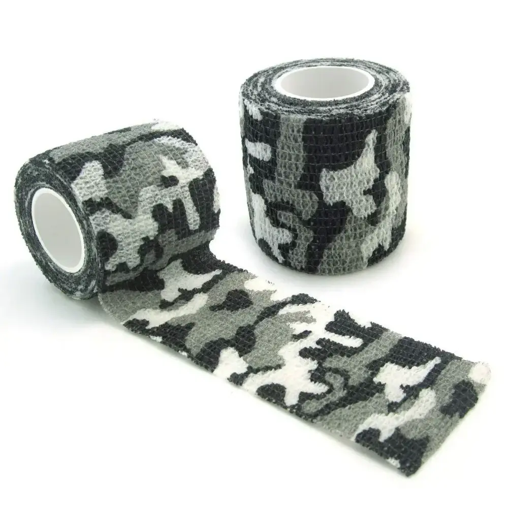 1pc Camouflage Invisible Tape Camo Form Reusable Self Cling Camo Hunting Rifle Fabric Tape Wrap Outdoor Camping