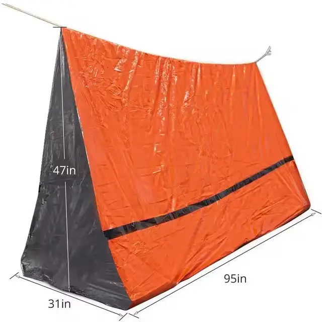 2 Person Emergency Shelter - Orange Emergency Ten