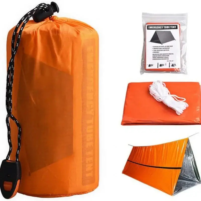 2 Person Emergency Shelter - Orange Emergency Ten