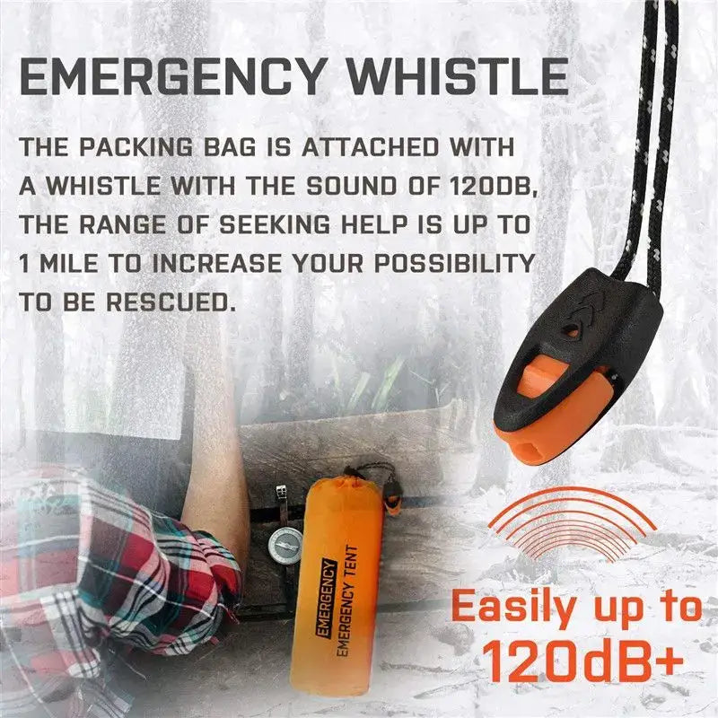 2 Person Emergency Shelter - Orange Emergency Ten