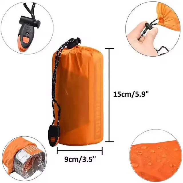 2 Person Emergency Shelter - Orange Emergency Ten