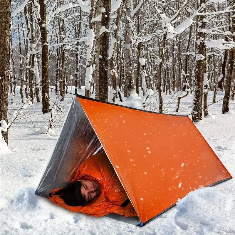 2 Person Emergency Shelter - Orange Emergency Ten