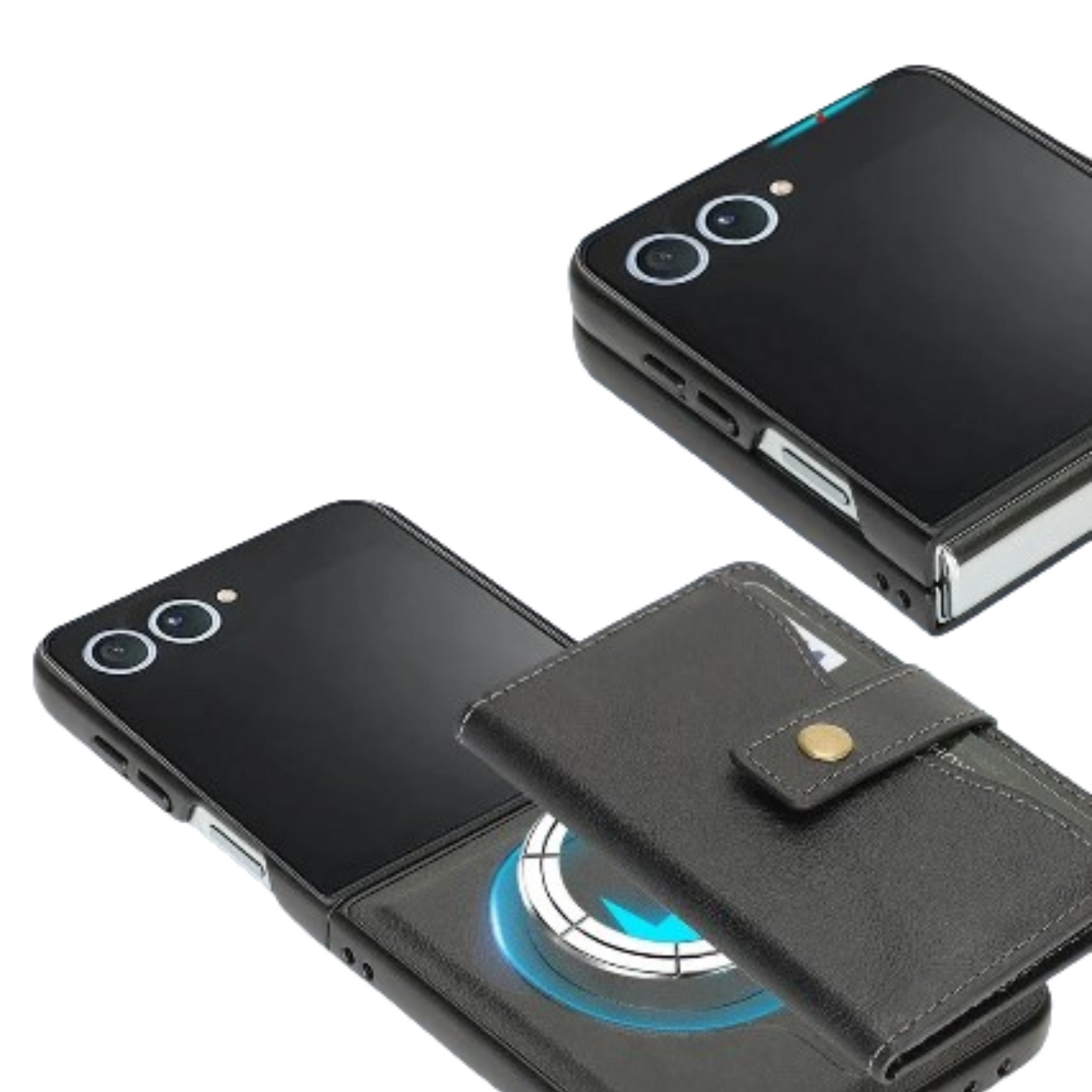 Magnetic Wallet Leather Case for the Samsung Galaxy Z Flip7 (4 colours available)