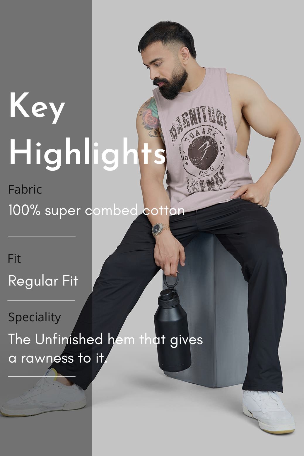 Magnitude Deep Arm Tank Beige