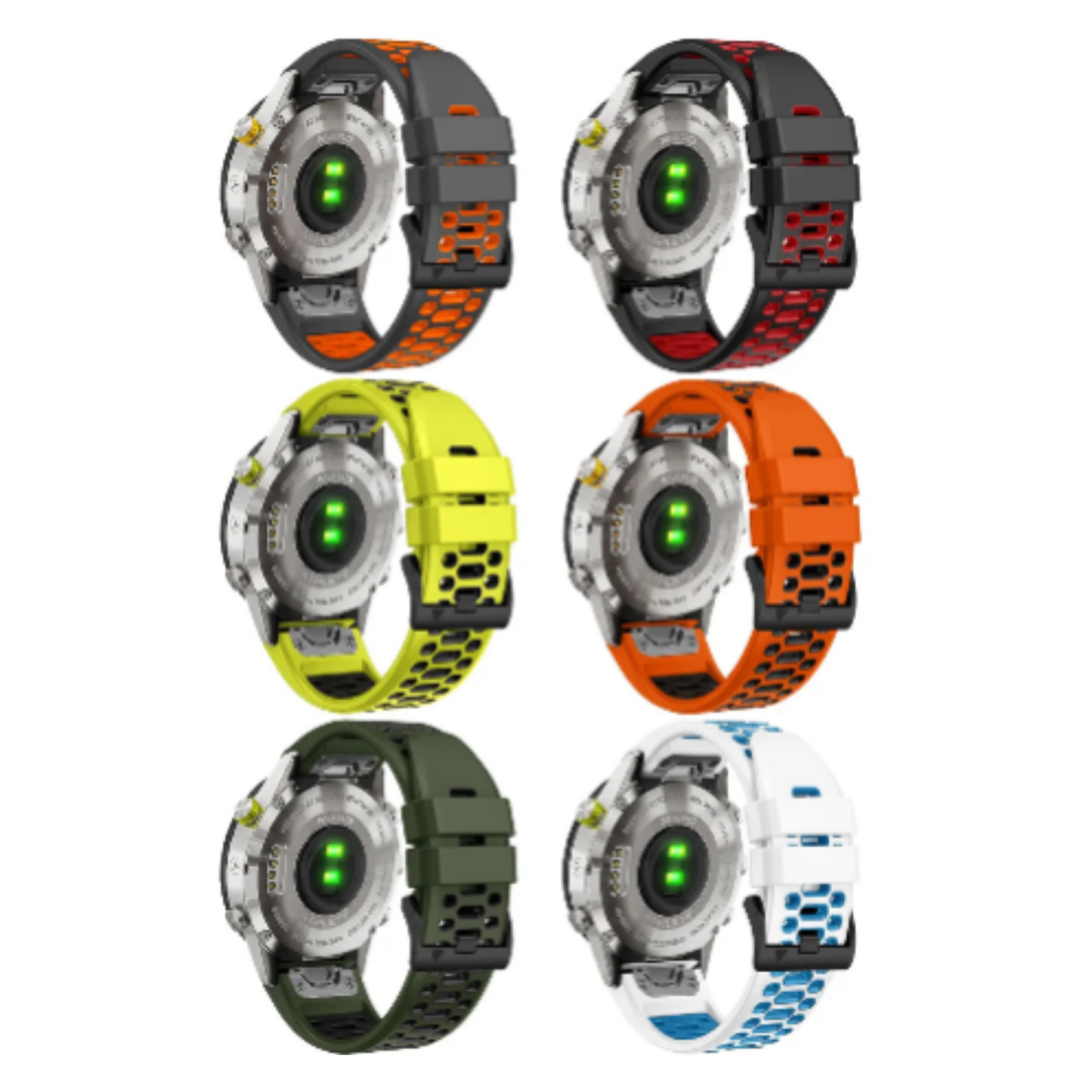 Quick Fit Silicone Strap for the Garmin Fenix 5X & 5X Plus (available in 12 colours)