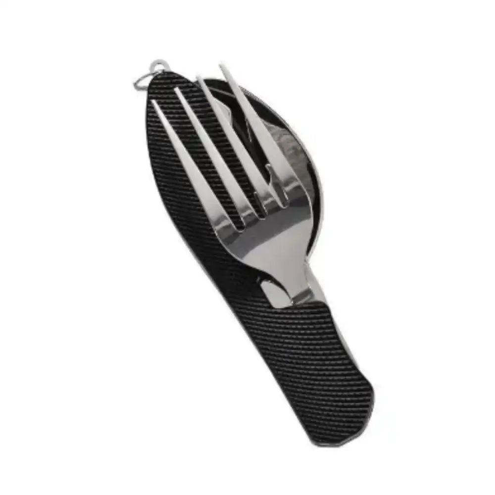 4-in-1 Folding Camping Cutlery Set - SS