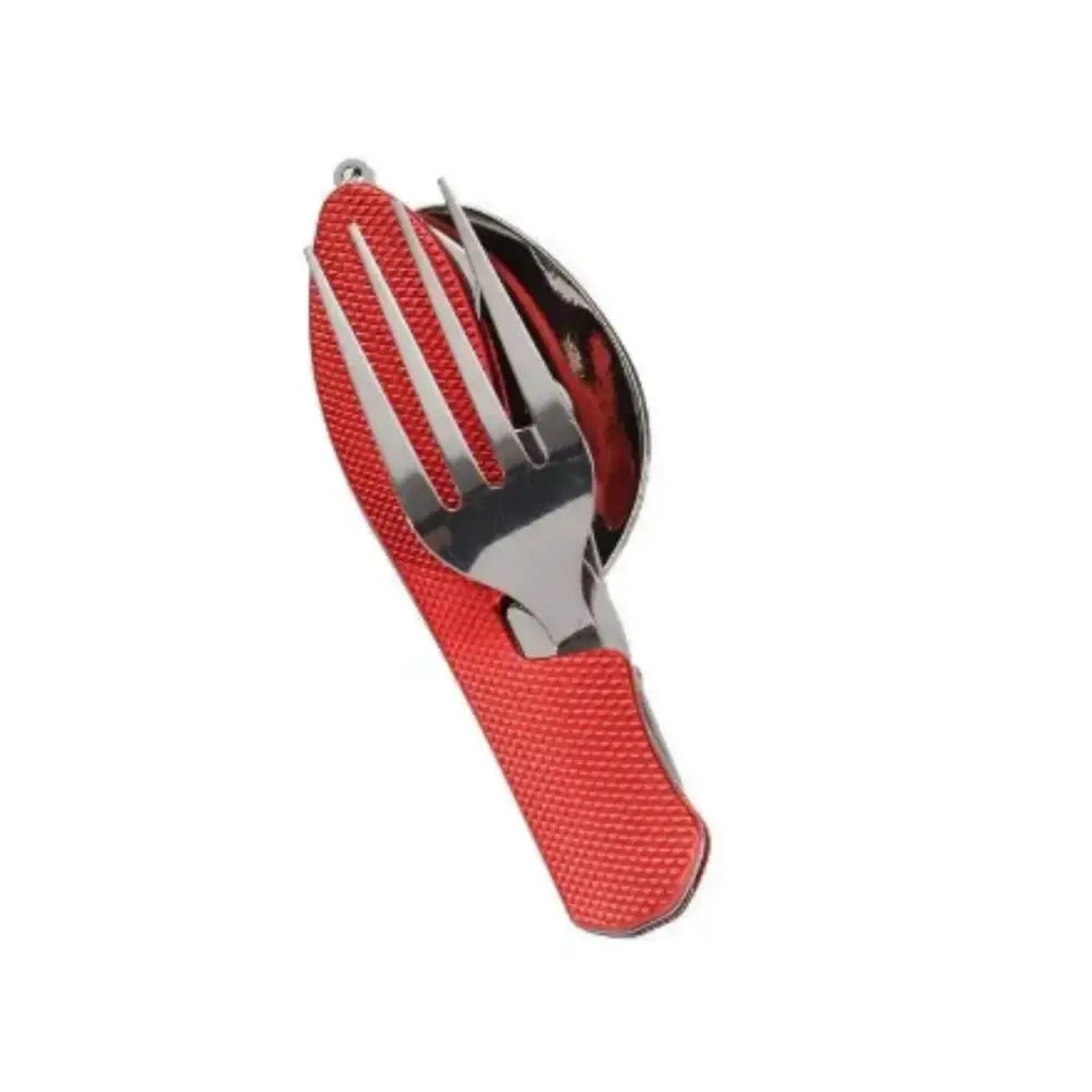 4-in-1 Folding Camping Cutlery Set - SS