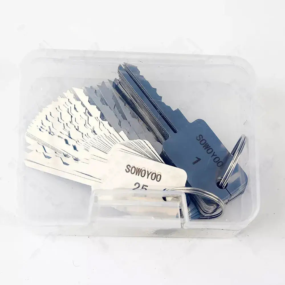48 In 1 Locksmith Tools Lock Keys Set for Bull Head Lock for S Groove Lock For One Word Locks for SOWOYOO
