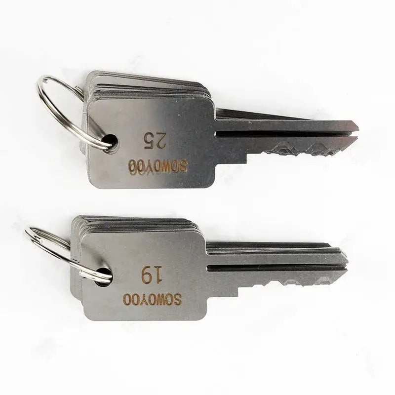 48 In 1 Locksmith Tools Lock Keys Set for Bull Head Lock for S Groove Lock For One Word Locks for SOWOYOO