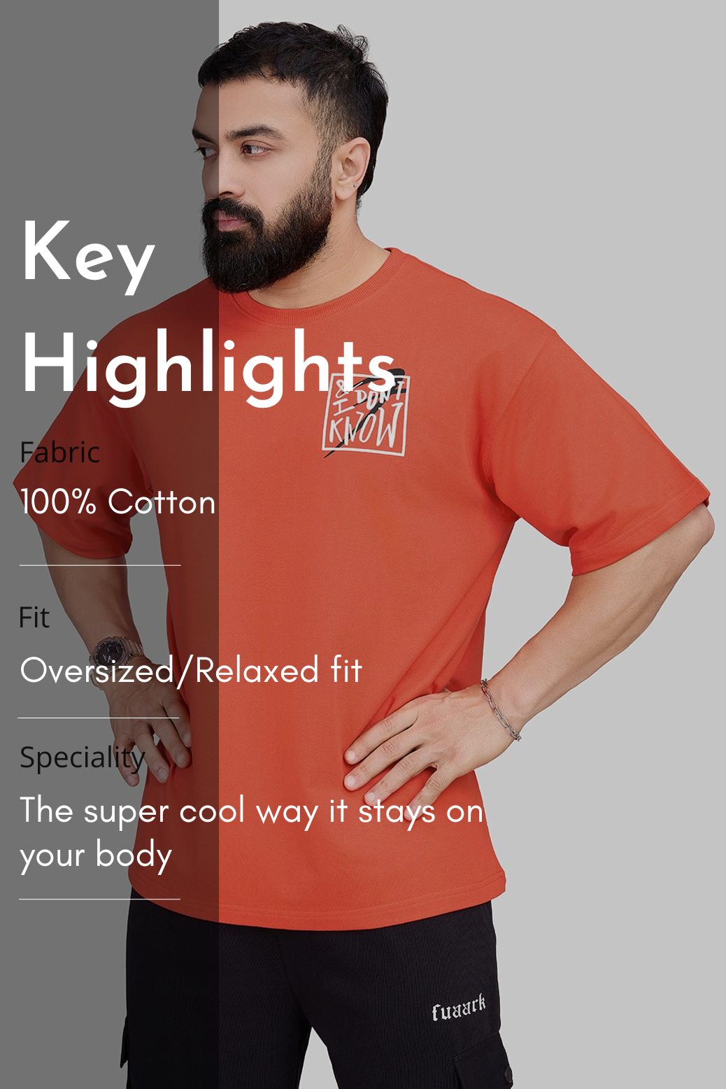 Dapper Oversized T-shirt Orange