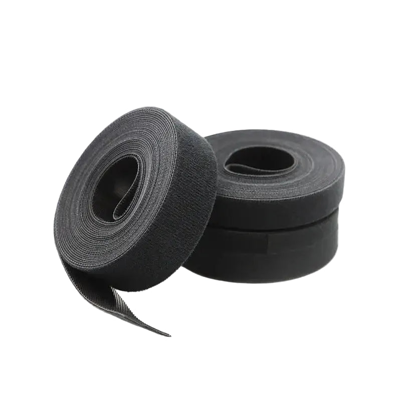 5Meter/Roll Reusable Cable Ties Black 10/15/20/25mm Width Double Side Hook and Loop Fastening Straps Cable Wire