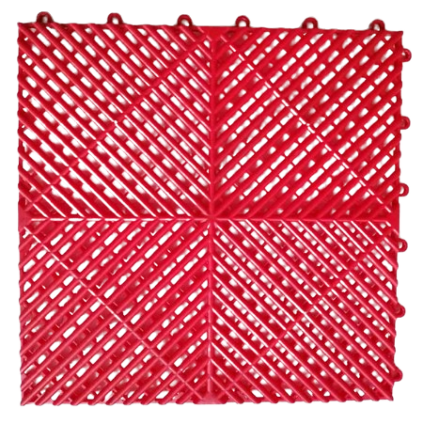 Vented Plastic Garage Floor Tile