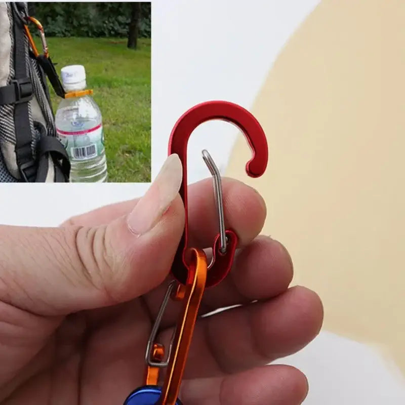 6pcs Carabiner Keychain Key Chain Fishing Carabiners Small Carabiner for Bag Snap Hook Outdoor Camping Multi Tool Key