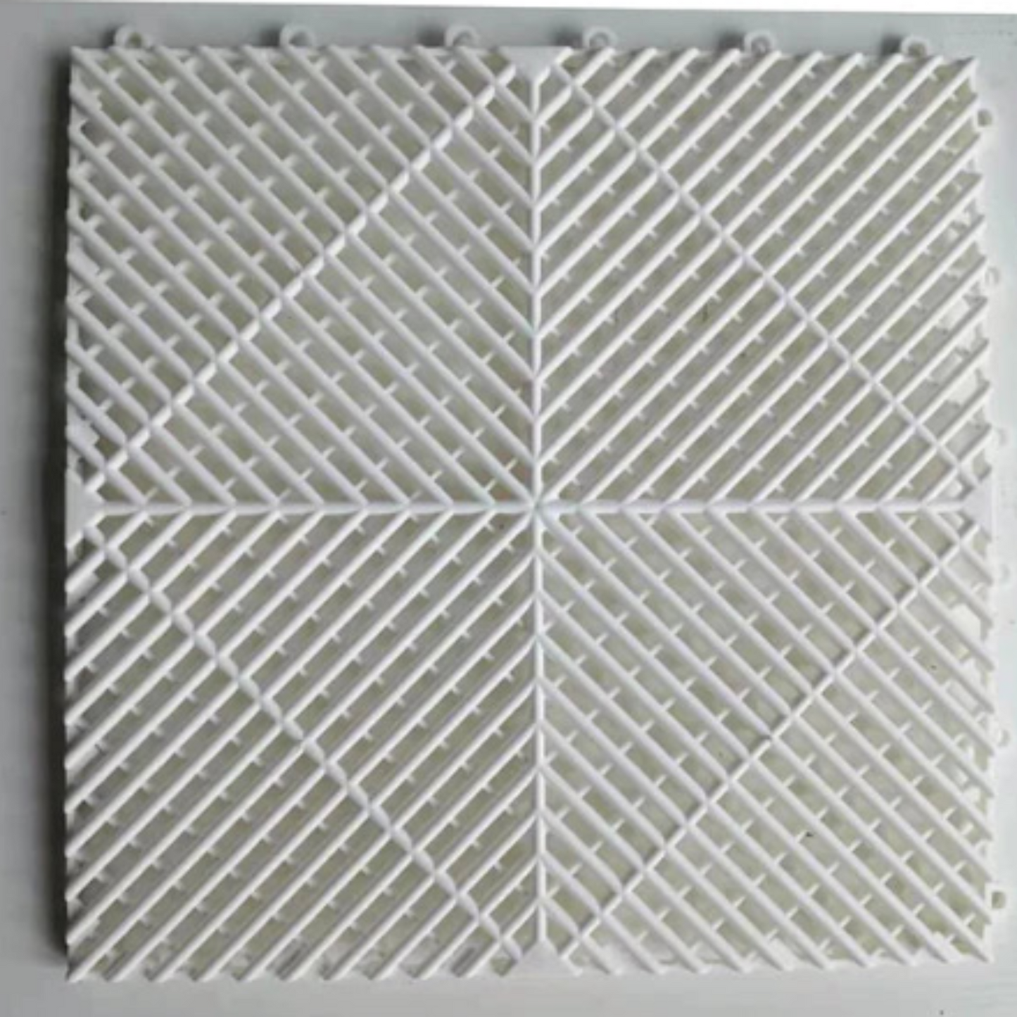 Vented Plastic Garage Floor Tile