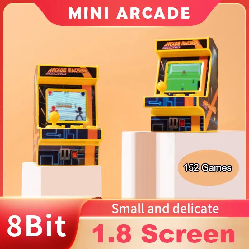 8-Bit Mini 1.8’’ Handheld Game Console – 152 Games - Gold / Game Console - 9eight5