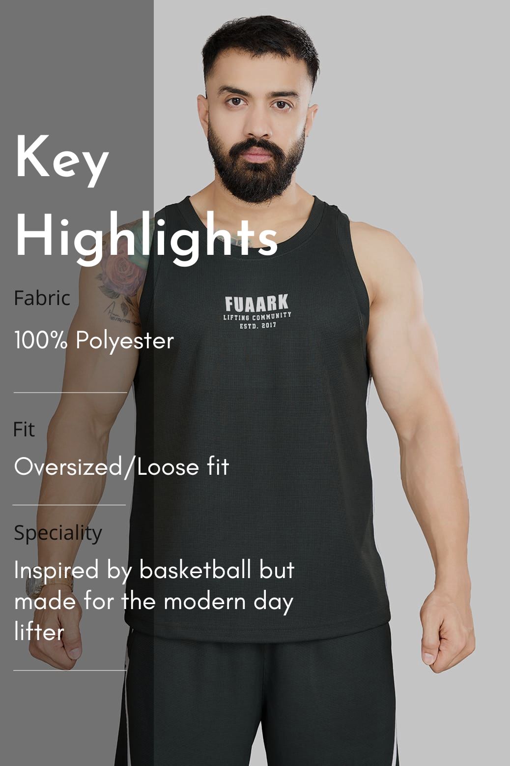 Drip Oversized Tank Olive