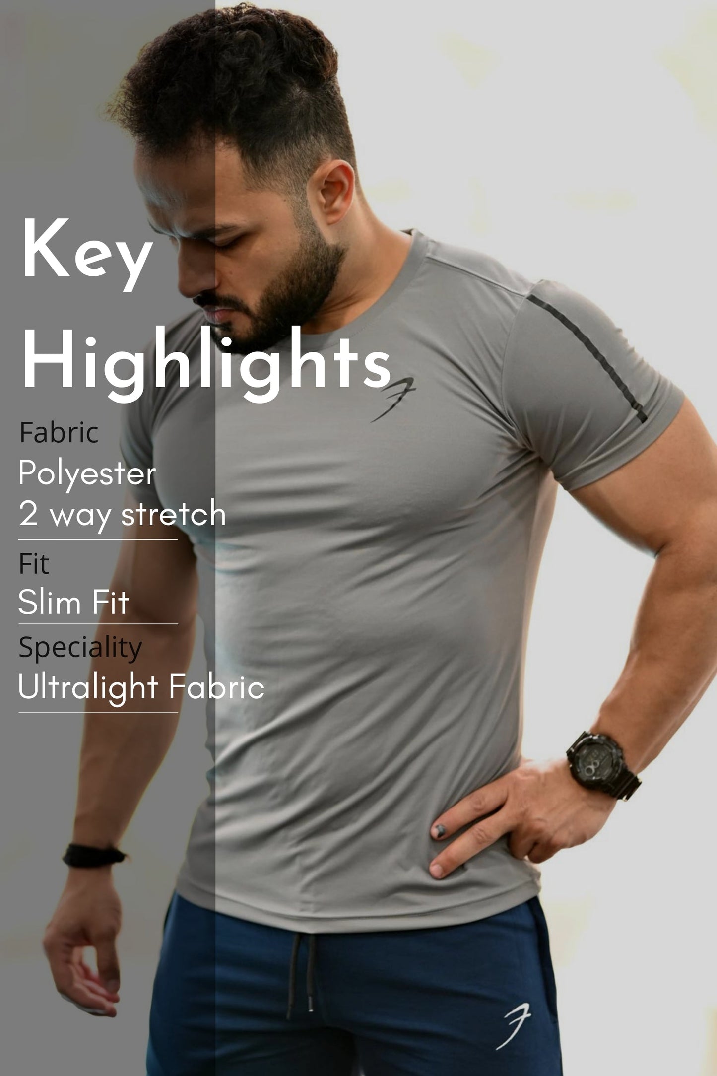 Apex T-shirt Light Grey