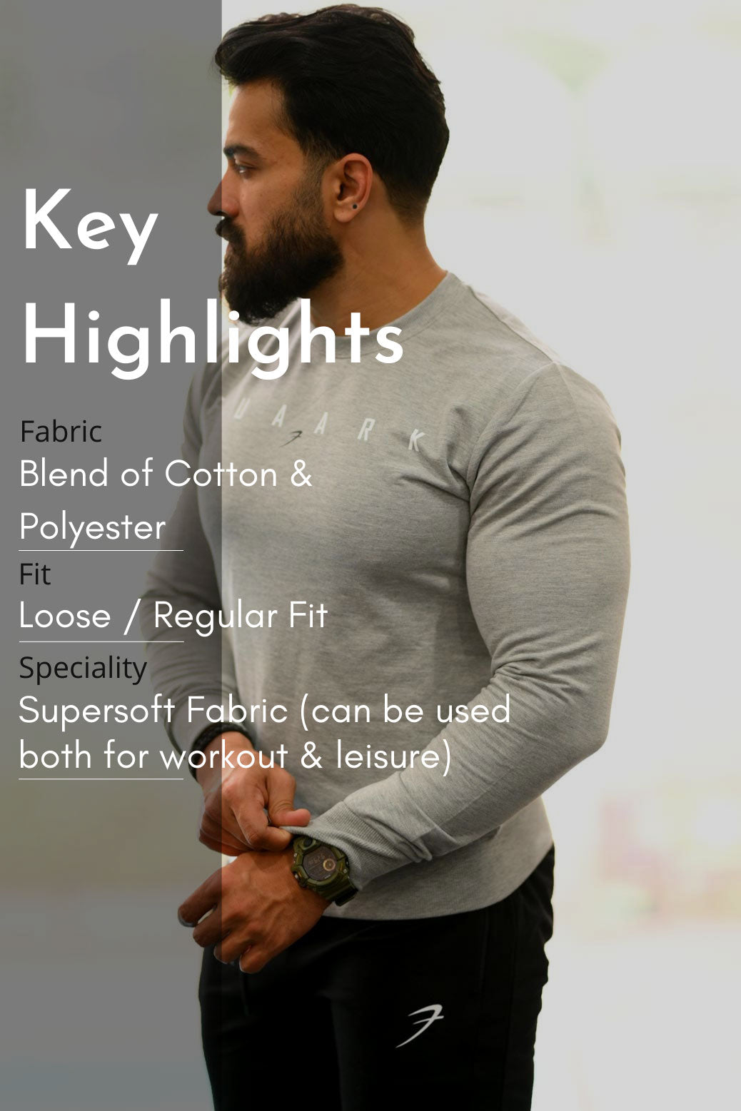 Fall Sweatshirt Light Grey