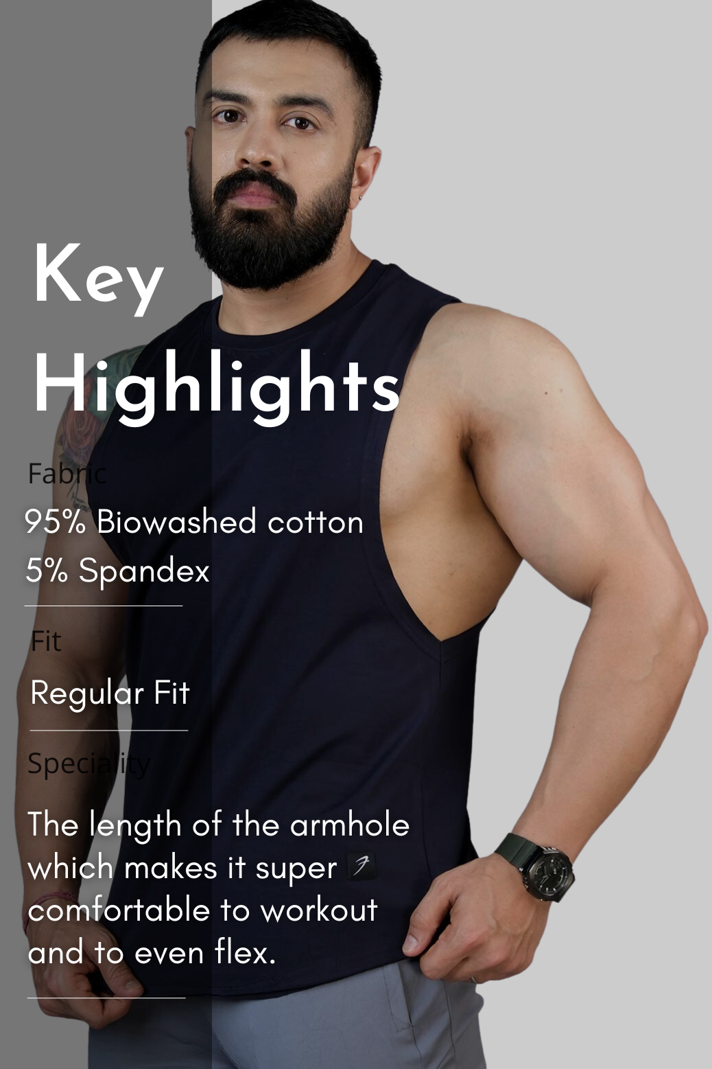 Legacy DeepArm Tank Navy