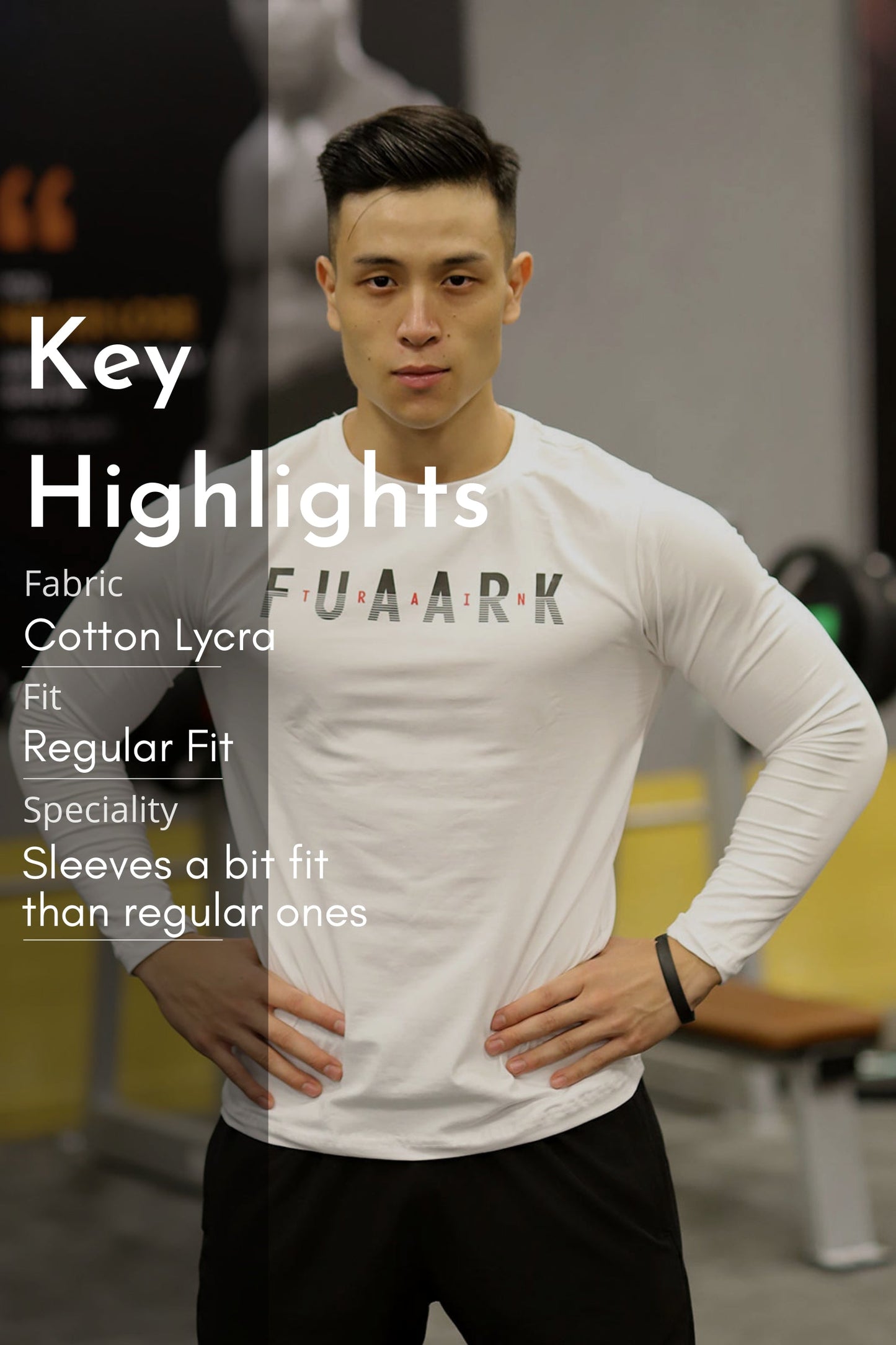 Peak Fullsleeves T-shirt White