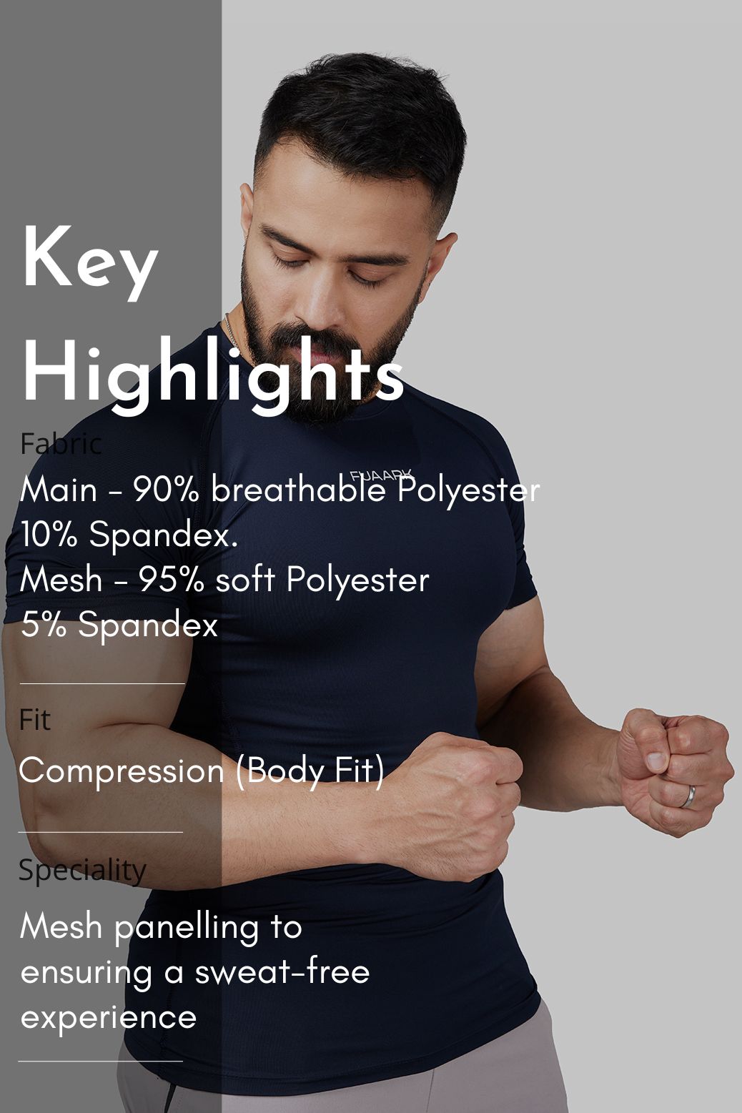 Compression 2.0 T-shirt Navy