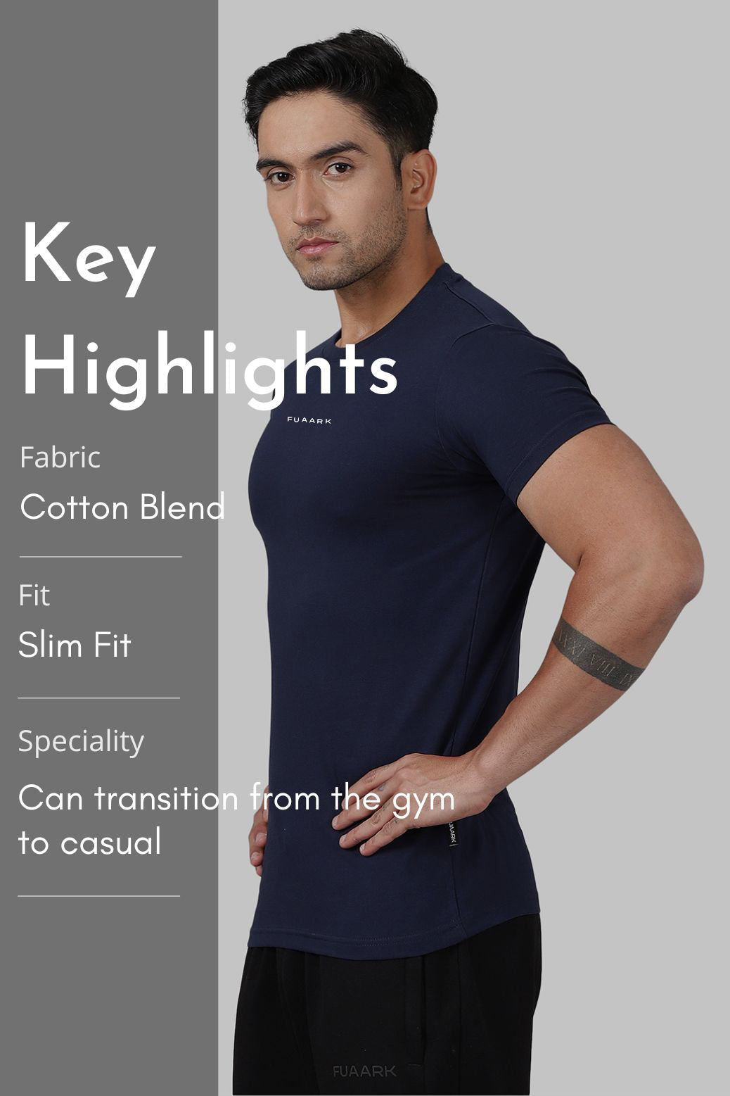 Legacy Crew Neck T-shirt Navy