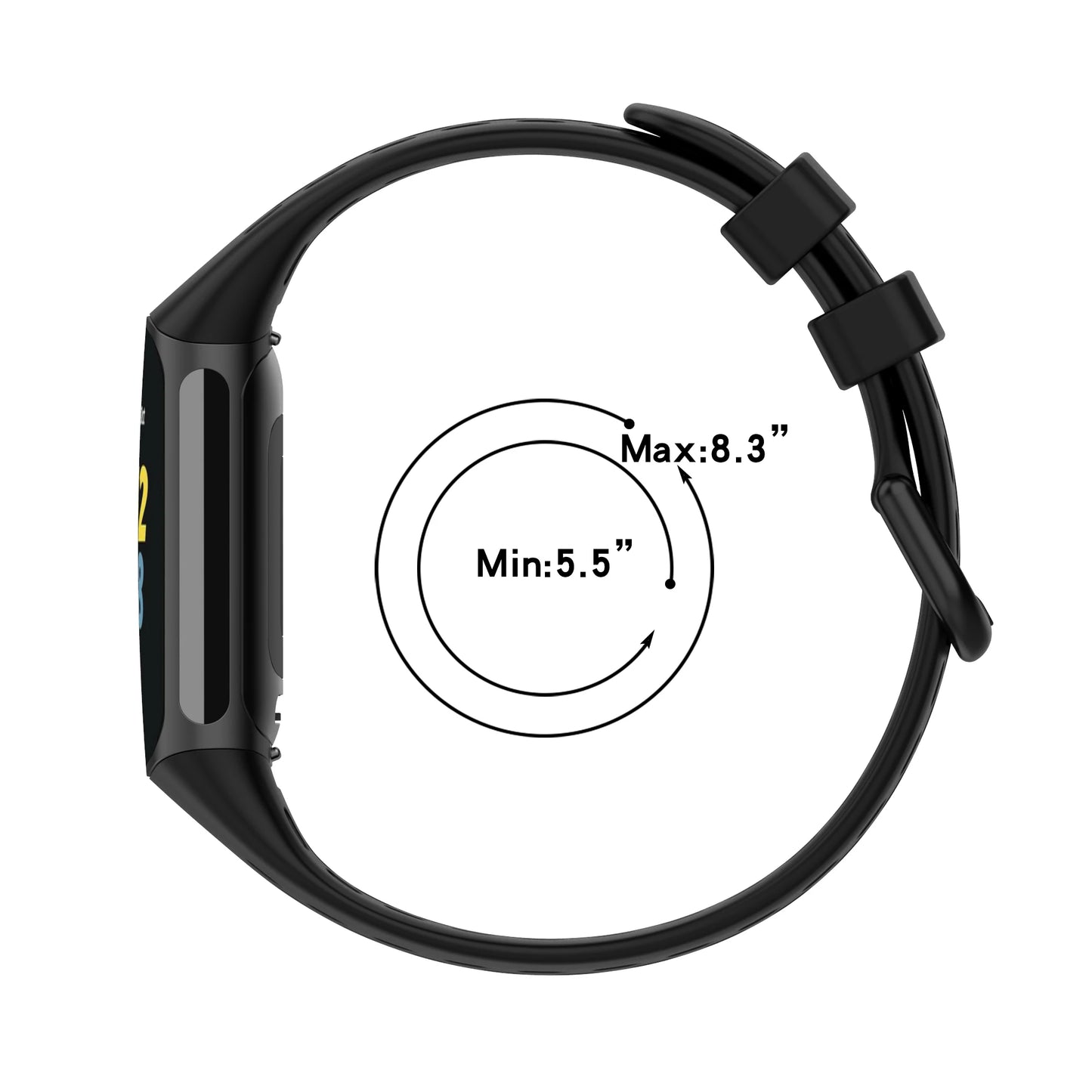 Silicone Sports Strap for the Fitbit Charge 5/6 Series (12 colours available)