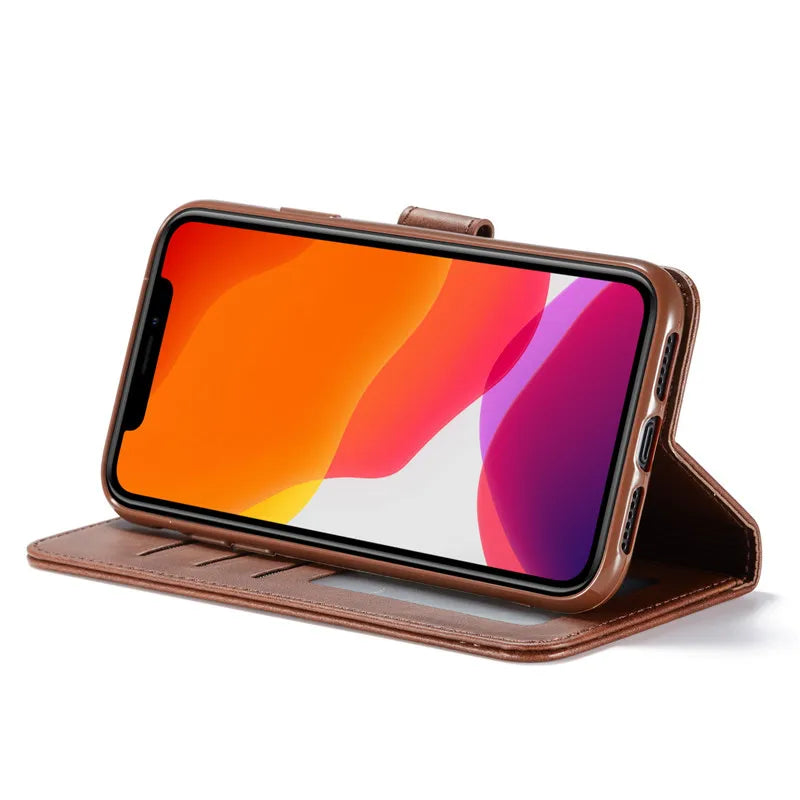 iPhone 17 Series Leather Wallet Flip Case (available in 5 colours)