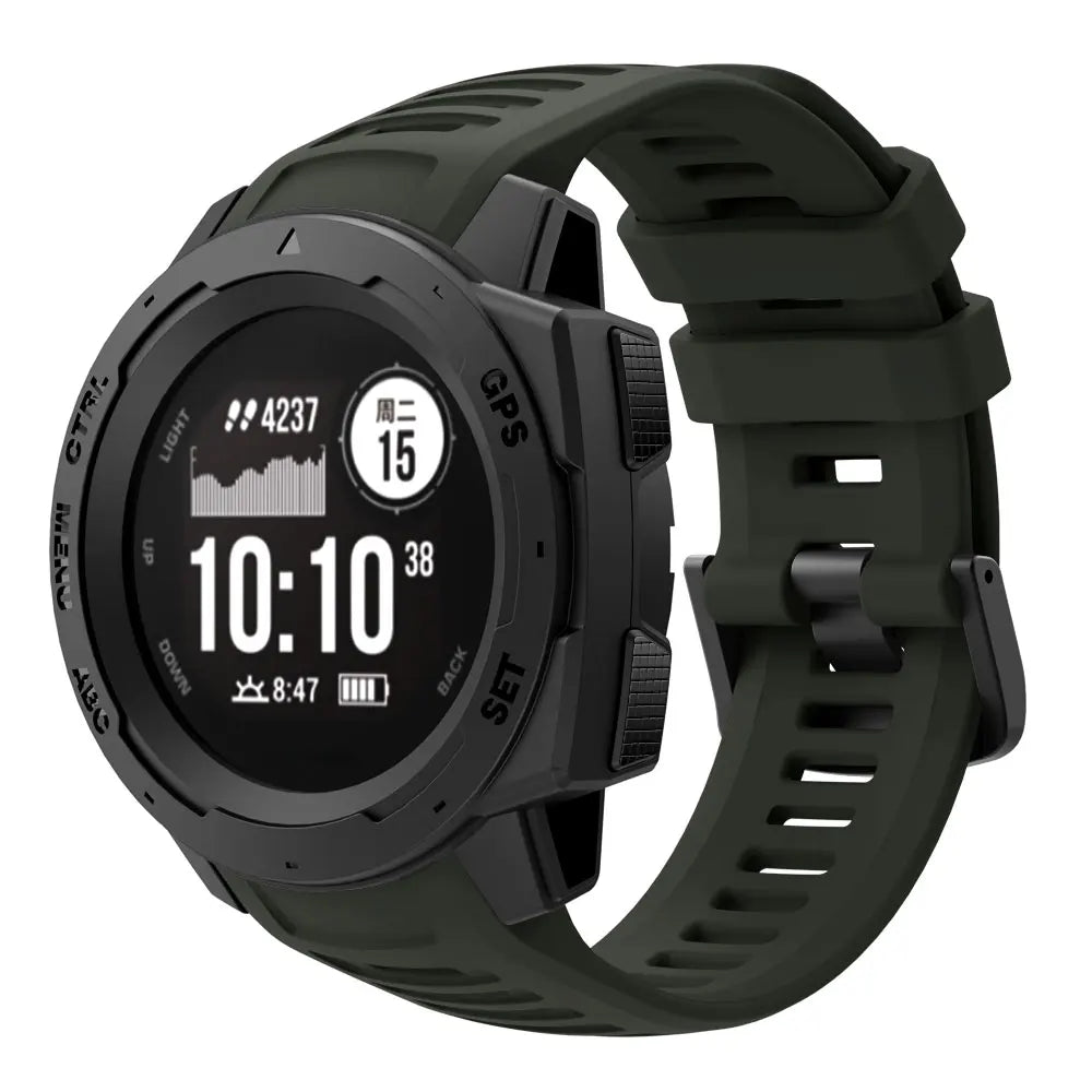 Silicone Sport Strap for the Garmin Instinct Series (22mm) (available in 7 colours)