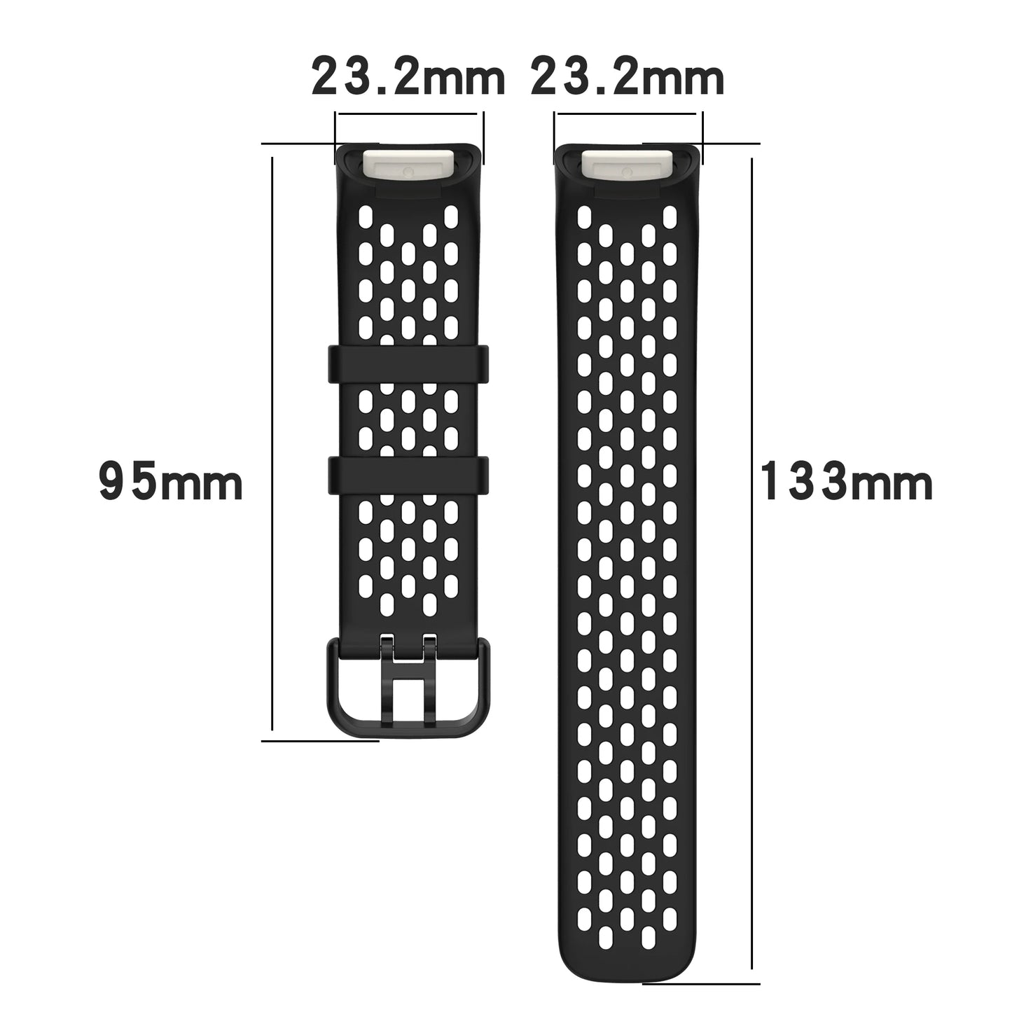 Silicone Sports Strap for the Fitbit Charge 5/6 Series (12 colours available)