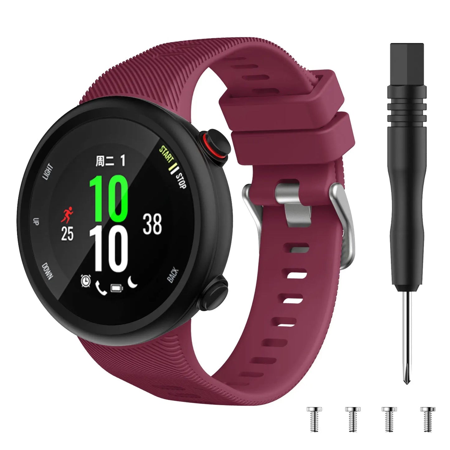 Silicone Strap for the Garmin Swim 2 & Forerunner 45S Series (available in 15 colours)