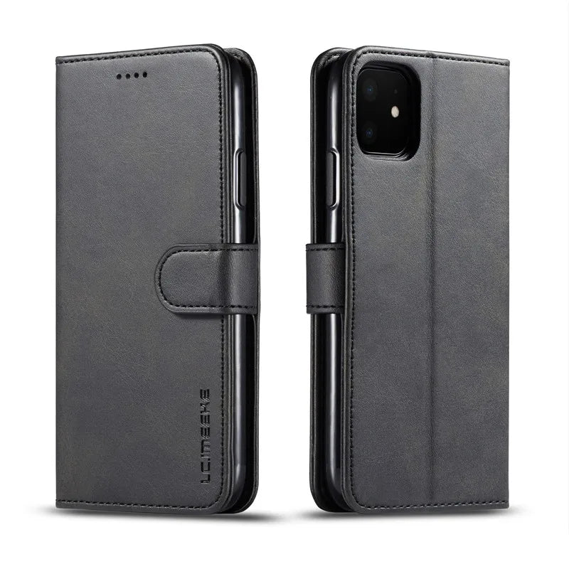 iPhone 17 Series Leather Wallet Flip Case (available in 5 colours)
