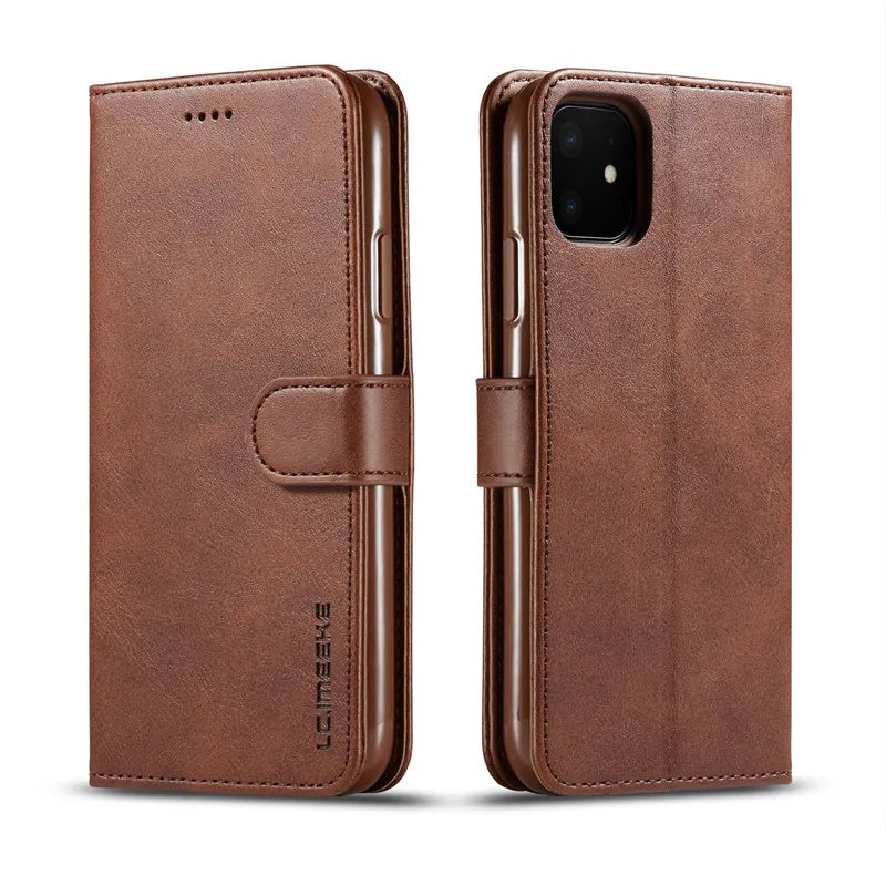 iPhone 17 Series Leather Wallet Flip Case (available in 5 colours)