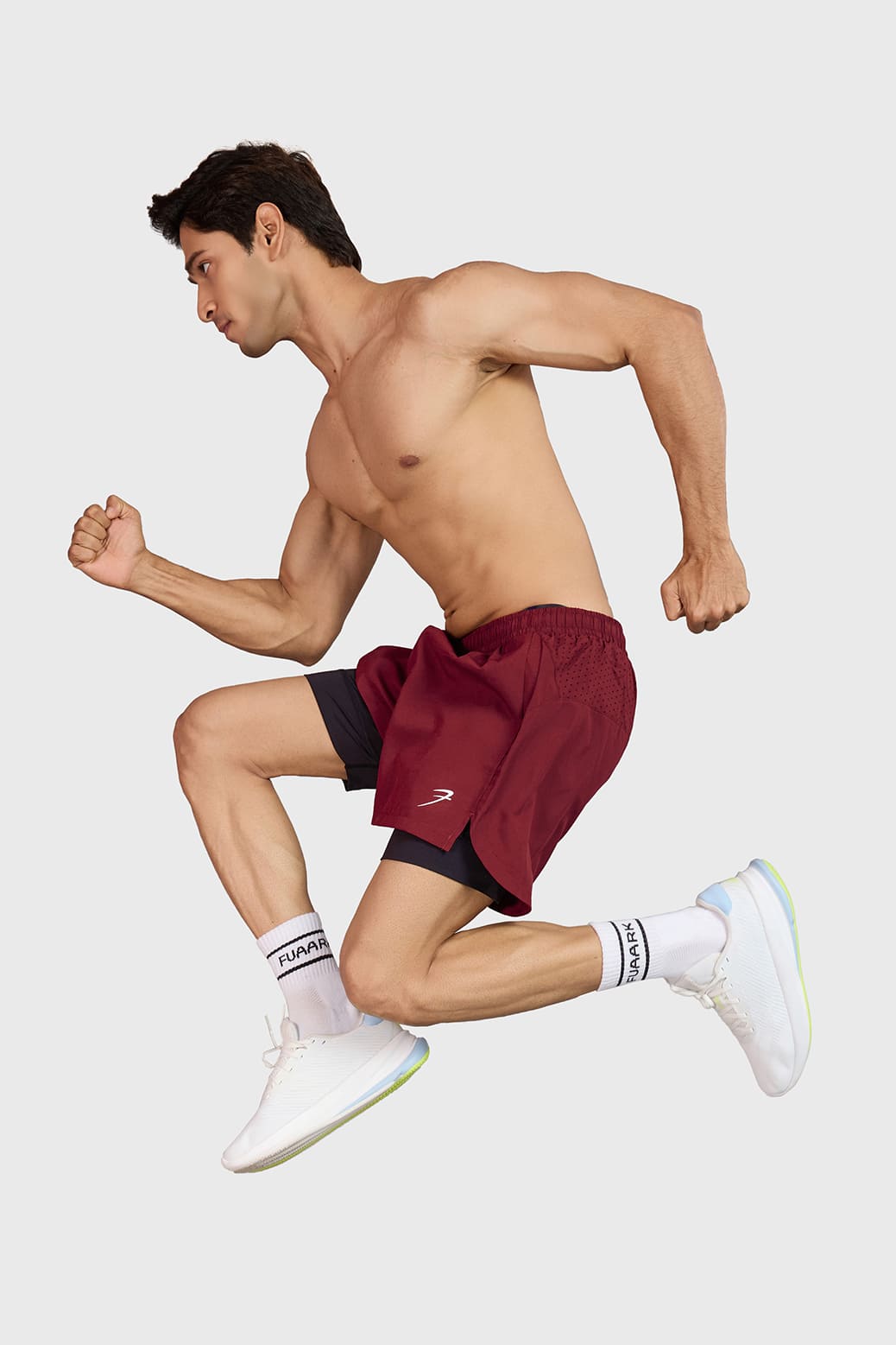 Hyper 5" Running Shorts Maroon