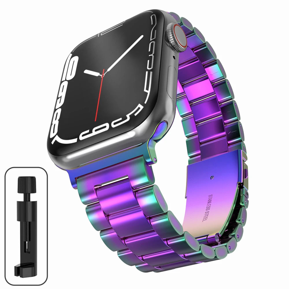 Stainless Steel Strap for the Apple Watch Ultra/Series 4–10 (38–49mm) (available in 15 colours)