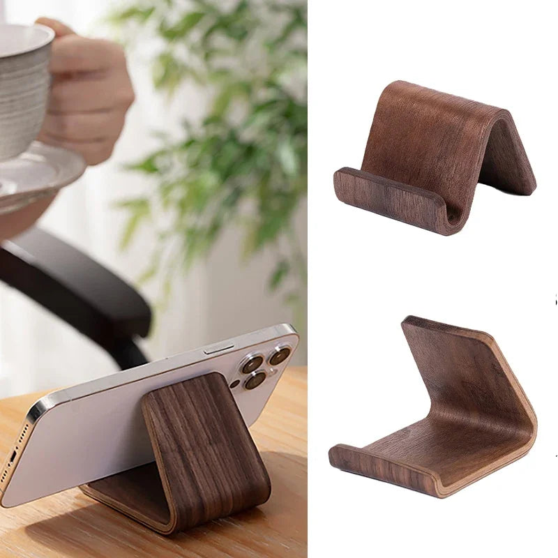 Wooden Phone & Business Card Holder (available in 2 designs)