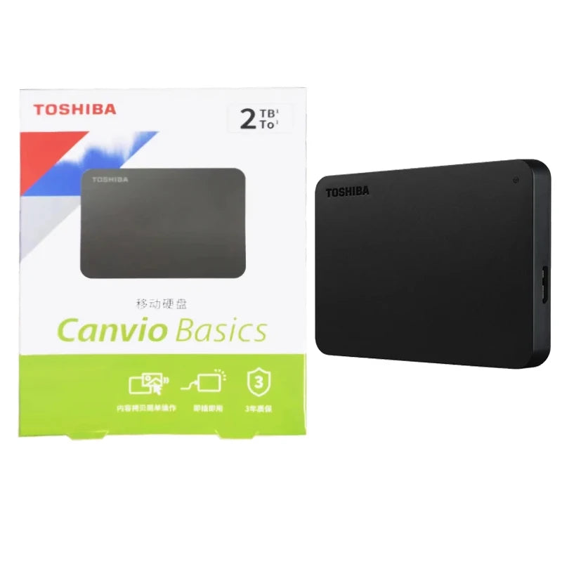 External Hard Drive (500GB–2TB) USB 3.0