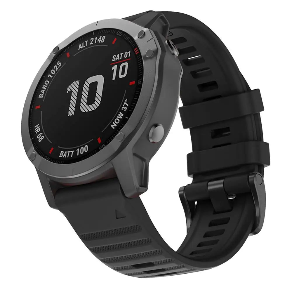 QuickFit Silicone Strap for the Garmin Descent MK1/MK2/MK2i, Enduro/2, Tactix Delta (26mm) (10 colours available)