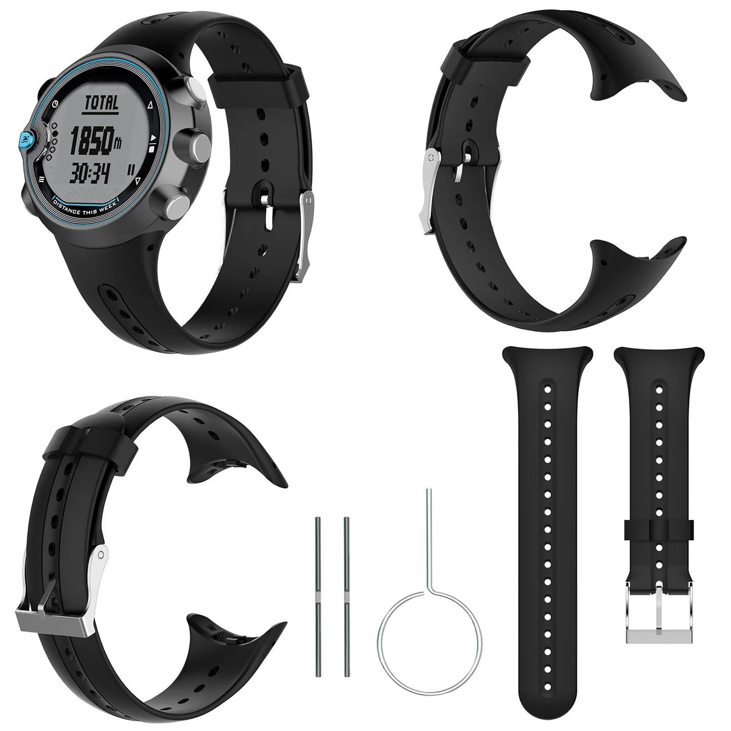 Garmin Swim Replacement Strap with Tools (Black)
